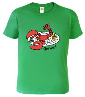 Pánské tričko pro kuchaře - Gurmet Barva: Středně zelená (16), Velikost: L