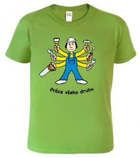 Pánské tričko pro kutila - Práce všeho druhu Barva: Apple Green (92), Velikost: 2XL