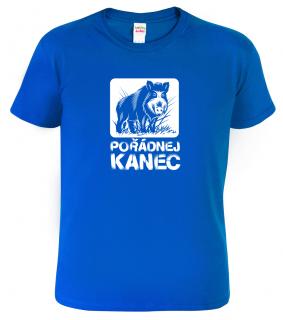 Pánské tričko pro myslivce - Pořádnej kanec Barva: Královská modrá (05), Velikost: S