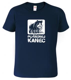 Pánské tričko pro myslivce - Pořádnej kanec Barva: Námořní modrá (02), Velikost: 3XL