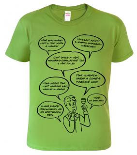 Pánské tričko pro vinaře - Sommelier Barva: Apple Green (92), Velikost: S