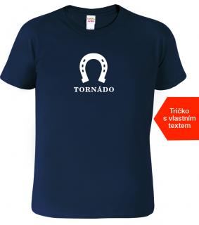 Pánské tričko s koněm - Jméno koně Barva: Námořní modrá (02), Velikost: 2XL