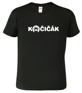 Pánské tričko s motivem kočky - Kočičák Barva: Černá (01), Velikost: 2XL