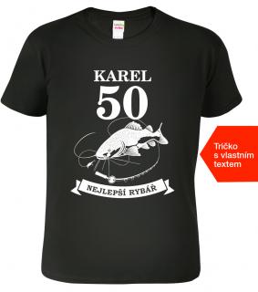 Rybářské tričko k narozeninám - Pro nejlepšího rybáře Barva: Černá (01), Velikost: 2XL