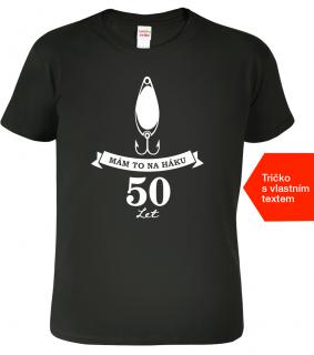 Rybářské tričko k narozeninám - Rybářská návnada Barva: Černá (01), Velikost: 4XL