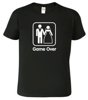 Svatební tričko pro ženicha - Game Over Barva: Černá (01), Velikost: 2XL