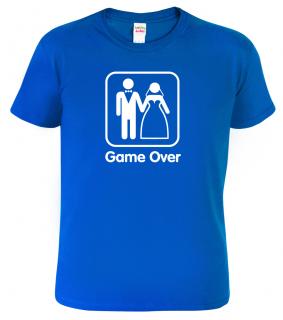 Svatební tričko pro ženicha - Game Over Barva: Královská modrá (05), Velikost: 2XL