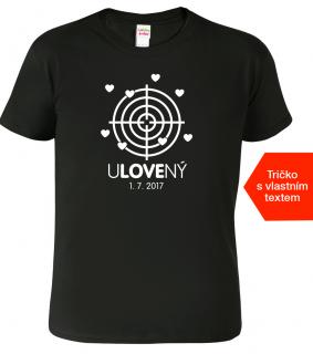 Svatební tričko pro ženicha - Ulovený Barva: Černá (01), Velikost: 2XL