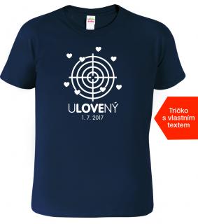 Svatební tričko pro ženicha - Ulovený Barva: Námořní modrá (02), Velikost: 2XL