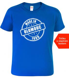 Tričko k narozeninám - MADE IN Barva: Královská modrá (05), Velikost: 2XL