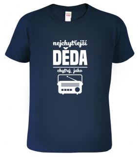 Tričko pro dědu - Nejchytřejší děda Barva: Námořní modrá (02), Velikost: 2XL