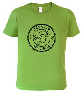 Tričko pro houbaře - Vášnivý houbař (černý potisk) Barva: Apple Green (52), Velikost: XL