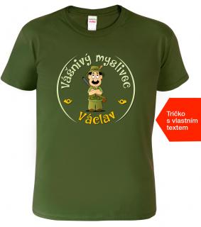 Tričko pro myslivce - Vášnivý myslivec Barva: Military (69), Velikost: 2XL