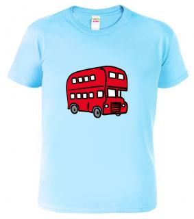 Triko dětské - Double Decker Bus Barva: Nebesky modrá (15), Velikost: 4 roky / 110 cm