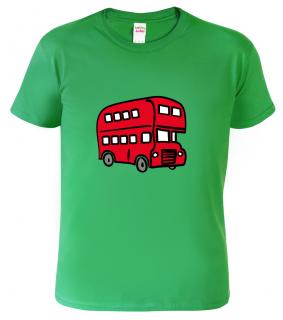 Triko dětské - Double Decker Bus Barva: Středně zelená (16), Velikost: 10 let / 146 cm
