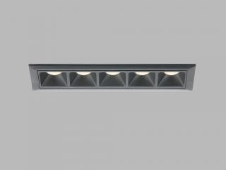 LED2 2250933DT - LED2 LINEAR 5, B ZÁPUSTNÉ SVÍTIDLO, ČERNÁ 10W 3000K Varianty: Stmívatelné DALI/PUSH 3000K 10W