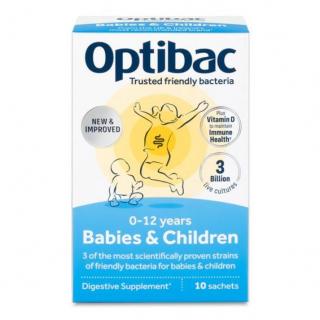 Probiotika v prášku s vitamínem D3 pro miminka a děti do 12 let Balení: 10 dávek