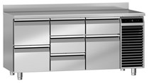 Chladící stůl Liebherr FRTSvg 7566 varianta :: stůl s pracovní deskou a lemem
