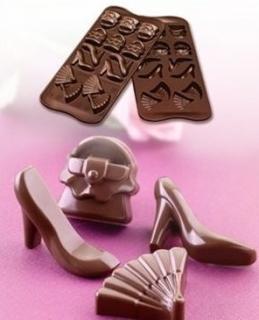 Forma na čokoládu silikonová EasyChoc 14x Fashion