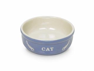 Nobby Cat keramická miska 13,5 cm modrá 250ml