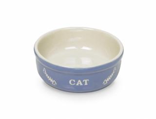 Nobby Cat keramická miska 13,5 cm modrá 250ml