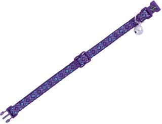Nobby Design Lilac obojek s rolničkou pro kočky fialový 1ks