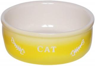 Nobby GRADIENT keramická miska pro kočky žlutá 13,5x4,5cm/0,25l