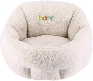 Nobby PUPPY komfortní oválný pelíšek barva krémově bílá 50x45x32cm