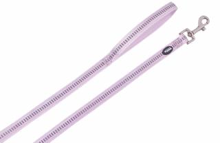 Nobby SOFT GRIP vodítko nylon S 120cm / 15mm šeříková