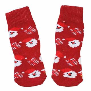 Nobby Xmas ponožky pro psa 2pcs set, M-L, 4 x 11 cm