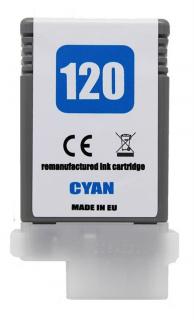 Canon PFI-120 Cyan - renovovaná modrá inkoustová kazeta