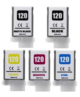 Canon PFI-120 - renovovaná sada 5 barev inkoustových kazet