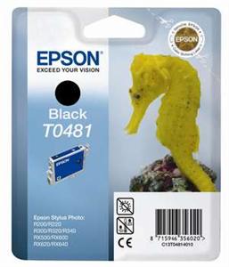 EPSON Ink ctrg černá proRX500/RX600/R300/R200 T0481 originální