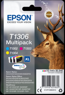 Epson Multipack 3-colours T1306 DURABrite UltraInk originální