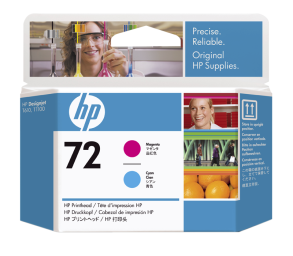 HP no 72 - purpurová a azurová tisk. hlava, C9383A originální