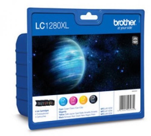 LC-1280XLVALBP (inkoust multipack-černá+tři barvy) originální