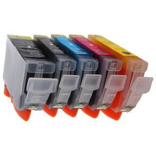 Topprint Canon PGI-5 + CLI-8CMYK - kompatibilní multibalení  5-ti cartridge s čipy,