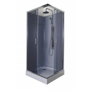 Sanotechnik LIMBO sprchový box čtverec bez střechy 90x90x225 cm, šedý