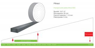 TP600 illmod  600 komprimační páska TP600: šedá 3 x 15