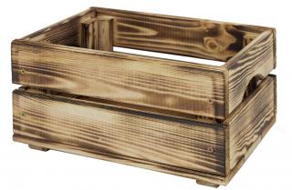 Dřevěná bedýnka SD-2-30X20 barevné varianty Povrchová úprava: Opálená