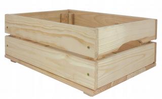 Dřevěná bedýnka SD-2-40X30 barevné varianty Povrchová úprava: Bez povrchové úpravy