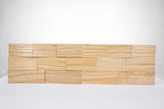 Dřevěný obklad na stěnu- Naturální 4 ks v balení PSDC_720X195X13_NSK4