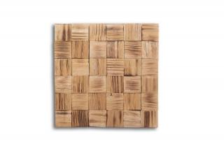 Dřevěný obklad na stěnu- Opálená 4 ks v balení PSDD_392X392X13_FSK4