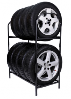Regál na pneumatiky, černý , 8 x 235 (R8P)