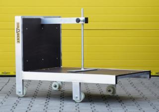 Vozík pro žebříkový střešní výtah - fotovoltaické panely