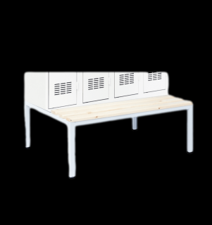 Zabudovaná lavička k šatní skříním o šířce 120 cm