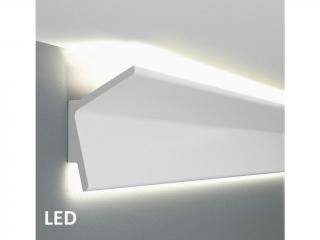 Polyuretanové stropní lišty pro LED