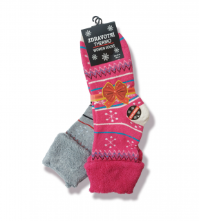 Dárkové balení termo ponožek zimní vzor typ 1 Velikost: 35-38
