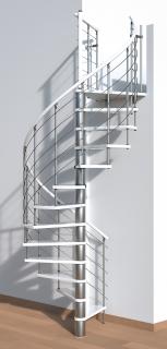 MINKA VENEZIA Silver/White - točité schody