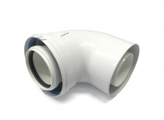 koleno koaxiální DN125/80 x 87°